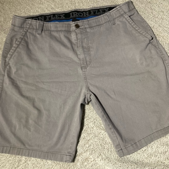 IRON Clothing Co. Flex Twill Flat Front Shorts - Picture 1 of 7